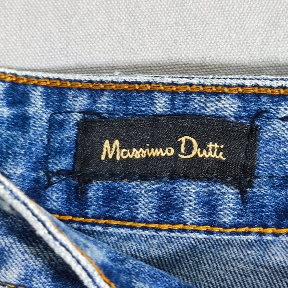 Massimo Dutti Jeans  men's size 30/32 denim blue colour slim fit straight denim - Picture 6 of 13